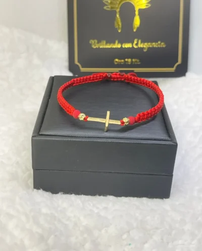 PULSERA TEJIDA CRUZ